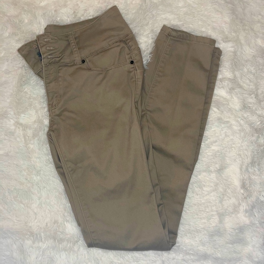 Khaki Butt Shaping Pants